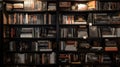 bookshelf filled with industry-specific literature generative AI