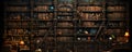 Bookshelf filled with a variety of books in a cozy home library