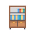 Bookshelf Icon Design Royalty Free Stock Photo