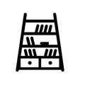 Bookshelf icon. Trendy Bookshelf logo concept on white background from Furniture and Household collection Royalty Free Stock Photo