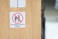 Bookshelf sign in library Royalty Free Stock Photo