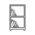 bookshelf. Vector illustration decorative design Royalty Free Stock Photo