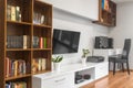 Bookshelfs in living room