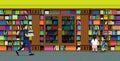 Bookshelves library