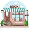 Bookshop bookstore building facade Royalty Free Stock Photo