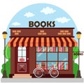 Bookshop bookstore building facade Royalty Free Stock Photo