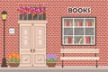 Bookshop bookstore building facade Royalty Free Stock Photo