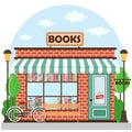 Bookshop bookstore building facade Royalty Free Stock Photo