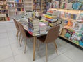 Bookstore - books, shelves, table and chairs