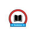 bookstore line logo. with a modern design.