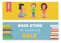 Bookstore This Weekend Only Sale and Kids Library