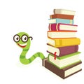 Bookworm Royalty Free Stock Photo