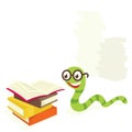 Bookworm Royalty Free Stock Photo