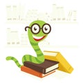 Bookworm Royalty Free Stock Photo