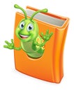 Bookworm Caterpillar Worm in Book