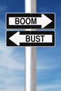 Boom or Bust Royalty Free Stock Photo