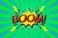BOOM Comic Speech 3d Text Style Effect Royalty Free Stock Photo