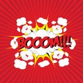 BOOM! comic word Royalty Free Stock Photo