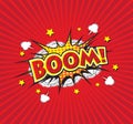 BOOM! comic word Royalty Free Stock Photo