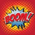 BOOM! comic word Royalty Free Stock Photo