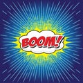 BOOM! comic word Royalty Free Stock Photo