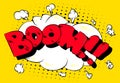 Boom - Comics word. Vector retro abstract comic book speech bubble Royalty Free Stock Photo