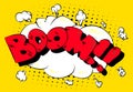 Boom - Comics word. Vector retro abstract comic book speech bubble