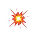 boom explosion icon vector illustration