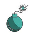 boom explosive isolated icon Royalty Free Stock Photo