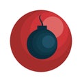 boom explosive isolated icon