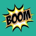 Boom icon. Pop art design. Vector graphic Royalty Free Stock Photo