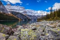 Boom Lake in Banff National Park, Alberta, Canada