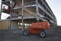 Boom Lift Construction Site Royalty Free Stock Photo