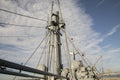 Boom and mast on Liberty Ship