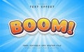 Boom text, comic style text effect Royalty Free Stock Photo