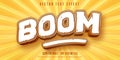 Boom text, game style editable text effect