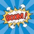 BOOM! Wording Sound Effect Royalty Free Stock Photo