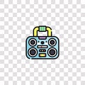 boombox icon sign and symbol. boombox color icon for website design and mobile app development. Simple Element from birthday Royalty Free Stock Photo