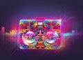 Boombox illustration Royalty Free Stock Photo