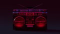 Boombox Moody 80s lighting