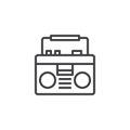 Boombox outline icon