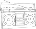 Boombox radio