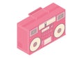 Isometric boombox.