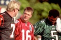 Boomer Esiason, Jake Plummer and Donovan McNabb Royalty Free Stock Photo