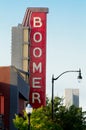 Boomer Theater sign, Norman, Oklahoma Royalty Free Stock Photo