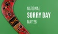 National Sorry Day stock images