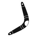 Boomerang icon, simple style Royalty Free Stock Photo
