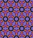 Boomerang Seamless Pattern on violet background