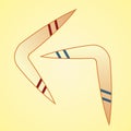 boomerangs. Vector illustration decorative design