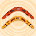 Boomerangs vector illustration.